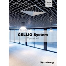 Решетчатая потолочная панель Cellio C64 (75x75x37) - серебристый (Целлио) В сборе 600x600x37mm BP9002M6JSG 
